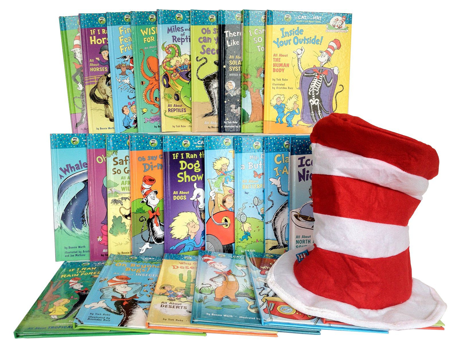 Dr_Suess4_b_73b8170f-b92d-4883-9e13-ef89b31e894d Dr. Seuss Cat in the Hat Learning Library Series 26 Book Collection Set-Hardcover